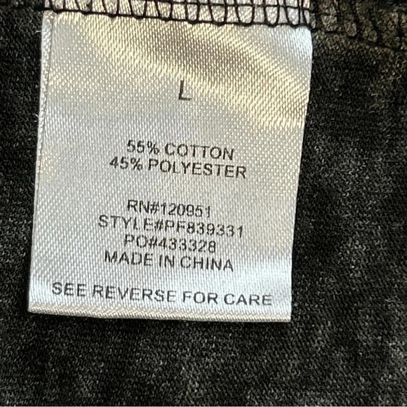 Pink Rose Women’s Large Burnout Ringer T‎ Shirt Grunge Bella Elena Boho Piling - Picture 9 of 10